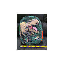 ZAINO ASILO JURASSIC MEDIO CON FIGURA 3D