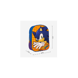 ZAINO ASILO SONIC SPEED CON FIGURA 3D - CERDA