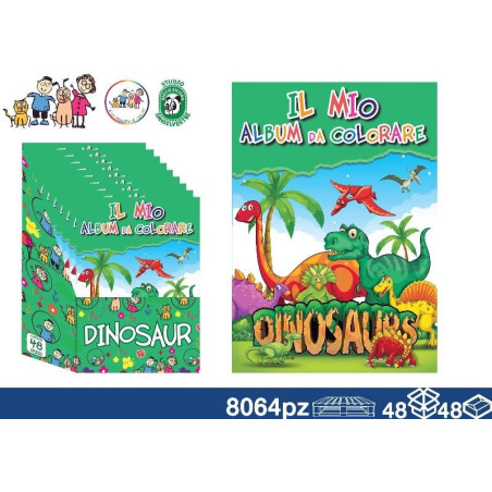 ALBUM COLOR DINO 8 PG