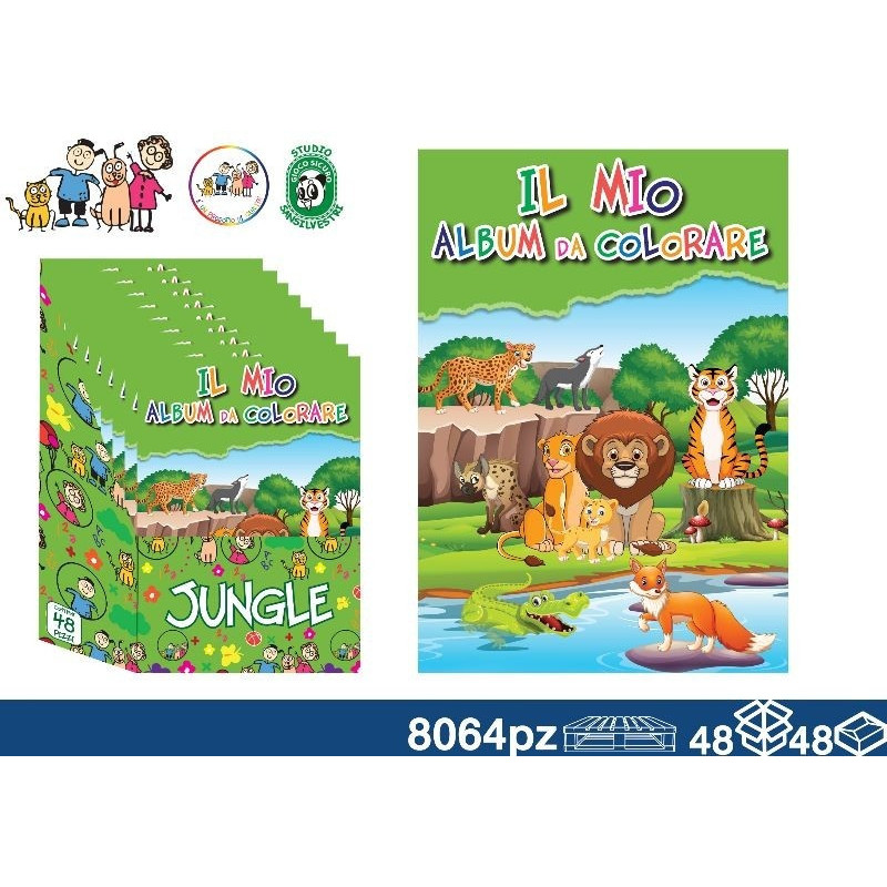 ALBUM COLOR GIUNGLA 8 PG