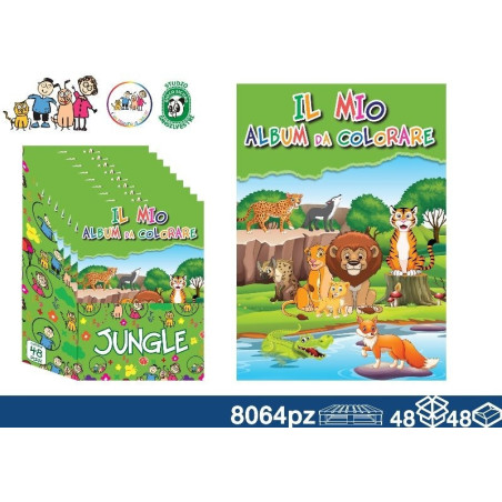 ALBUM COLOR GIUNGLA 8 PG