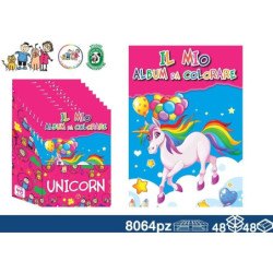 ALBUM COLOR UNICORNI 8 PG