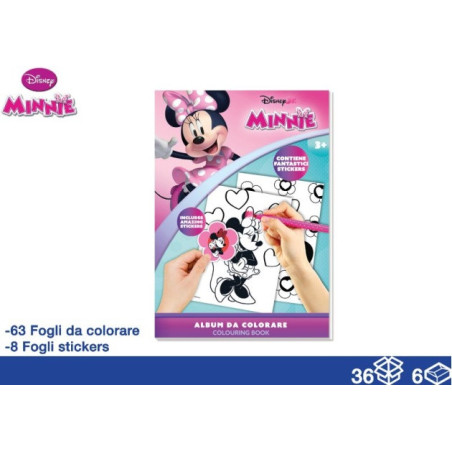ALBUM MINNIE 32 PG + 8 DI STICKERS