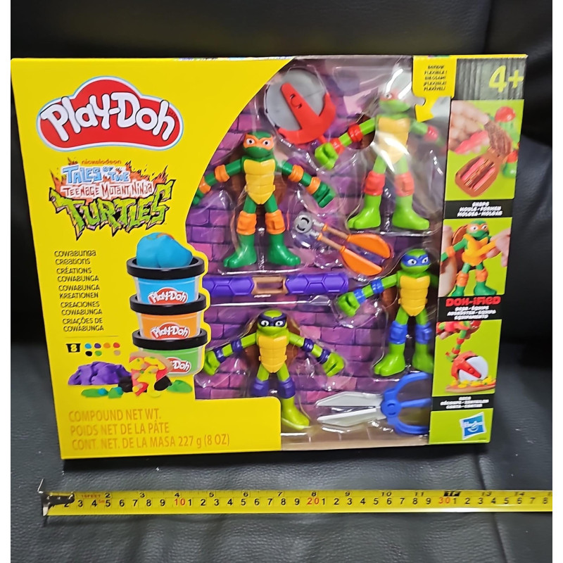 PD TARTARUGHE 4 PERSONAGGI + 227 GR PLASTICHINA - G0556