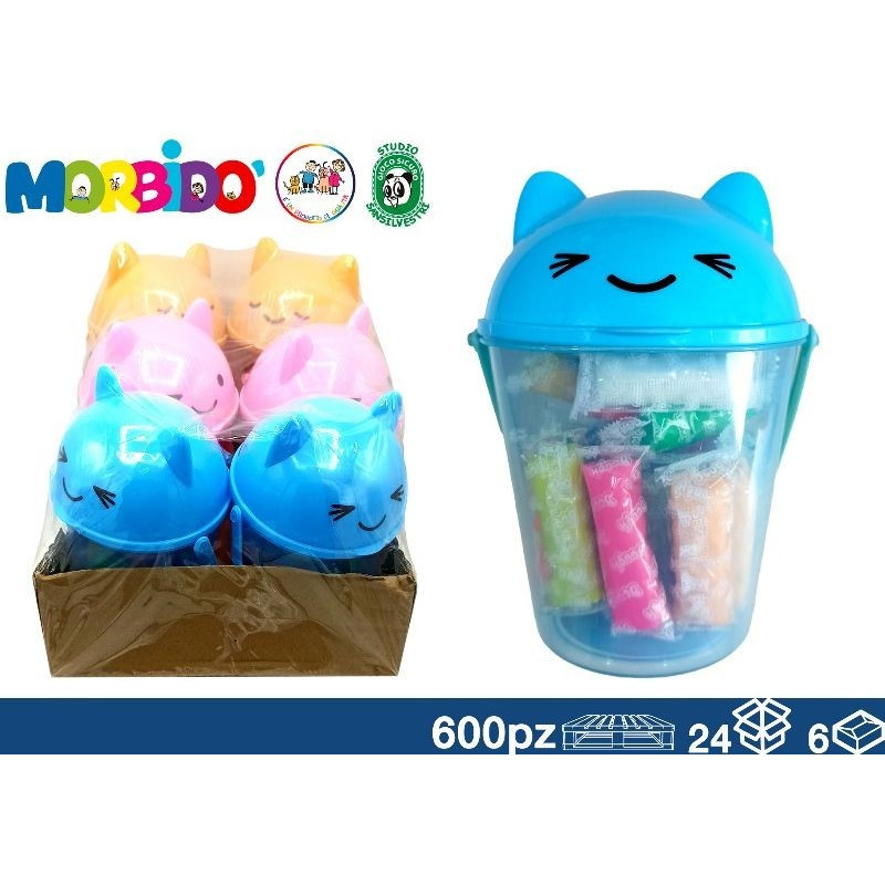 PLASTICHINA GATTO 16 CM 22 PZ