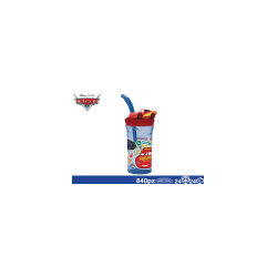 BICCHIERE CARS 360 ML CON CANNUCCIA