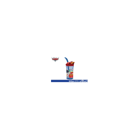 BICCHIERE CARS 360 ML CON CANNUCCIA