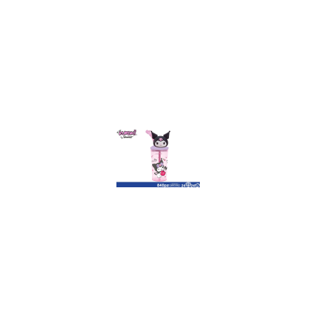 BICCHIERE KUROMI 360 ML CON CANNUCCIA