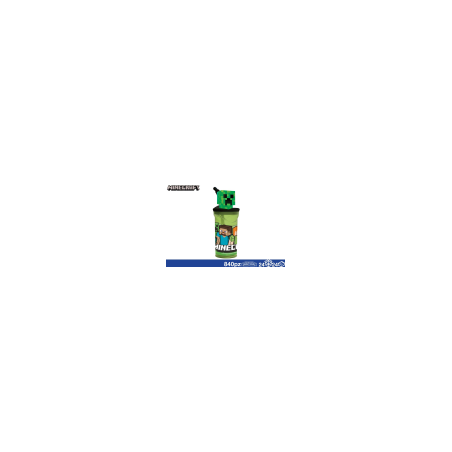BICCHIERE MINECRAFT 360 ML CON CANNUCCIA