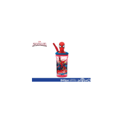 BICCHIERE SPIDERMAN 360 ML CON CANNUCCIA