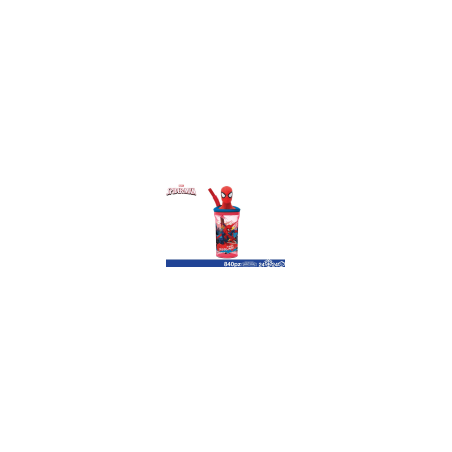 BICCHIERE SPIDERMAN 360 ML CON CANNUCCIA