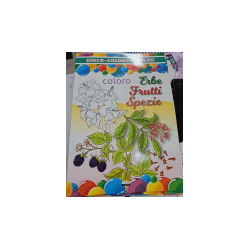 CRESCERE GIOCO COLORO IMPARO ERBE E FRUTTI 16 P
