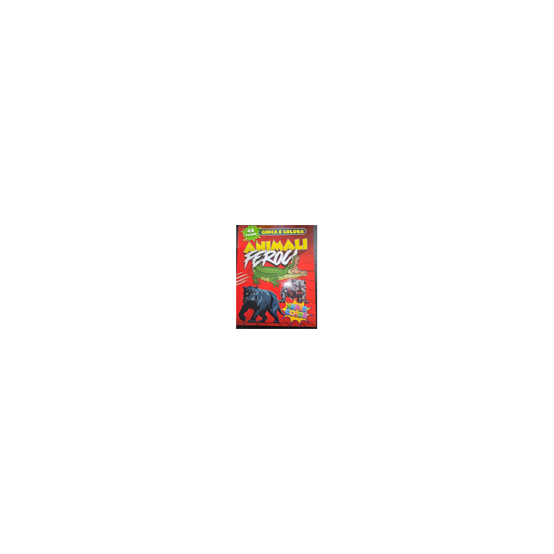 ALBUM 48 PG COLORA ANIMALI FEROCI - PVP 6.90