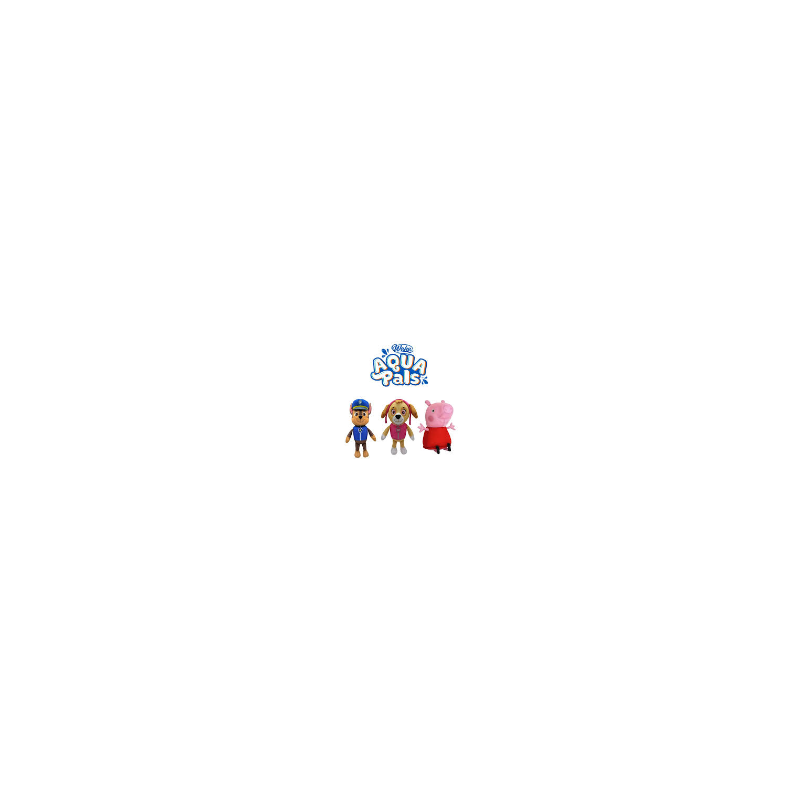PELUCHE AQUA PALS PEPPA PG ASS - DISPLAY 12 PZ