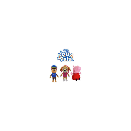 PELUCHE AQUA PALS PEPPA PG ASS - DISPLAY 12 PZ