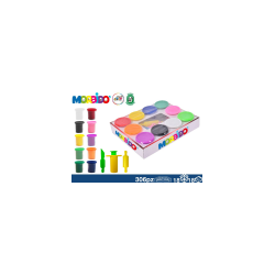 PLASTICHINA SET 10 PZ - MORBIDO + 3 FORMINE