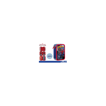 ASTUCCIO 3 ZIP SPIDERMAN C/TURBOCOLOR